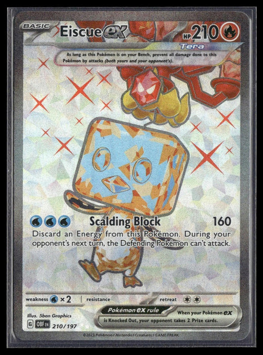 Eiscue ex #210/197 Obsidian Flames NM