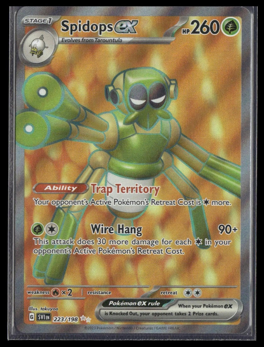 Spidops ex #223/198 Scarlet & Violet Base Set NM
