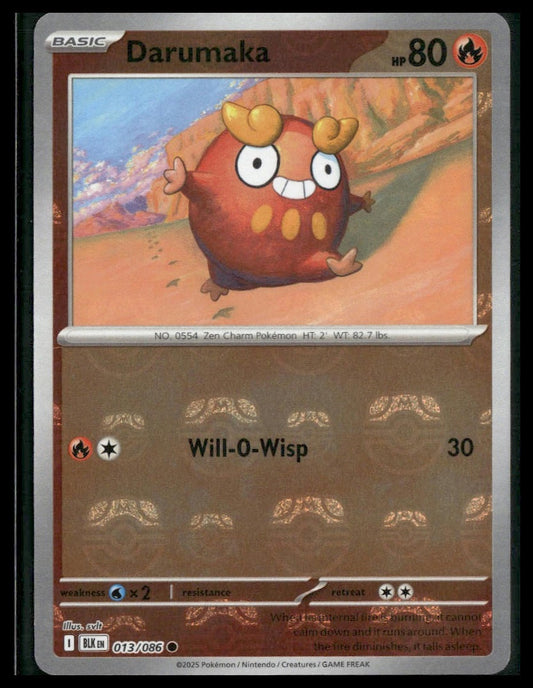 Darumaka (Master Ball) #013/086 Black Bolt NM