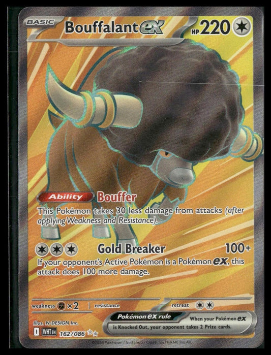 Bouffalant ex #162/086 White Flare NM