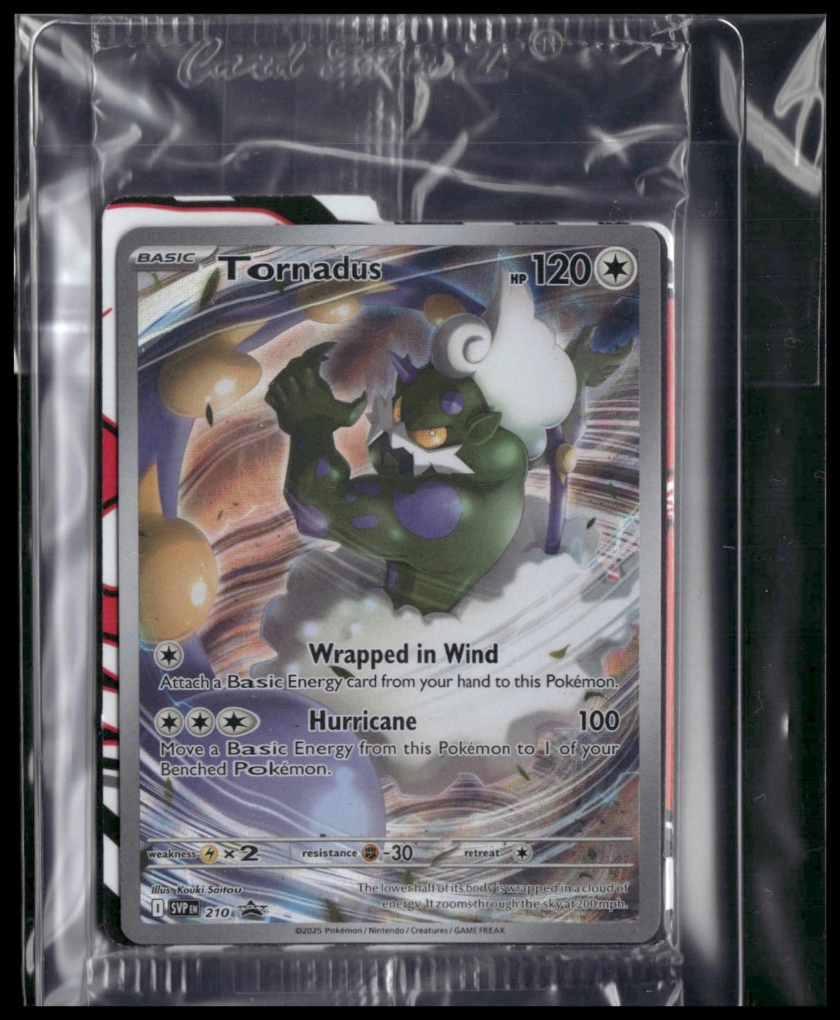 Tornadus #210 SEALED White Flare ETB Promo NM