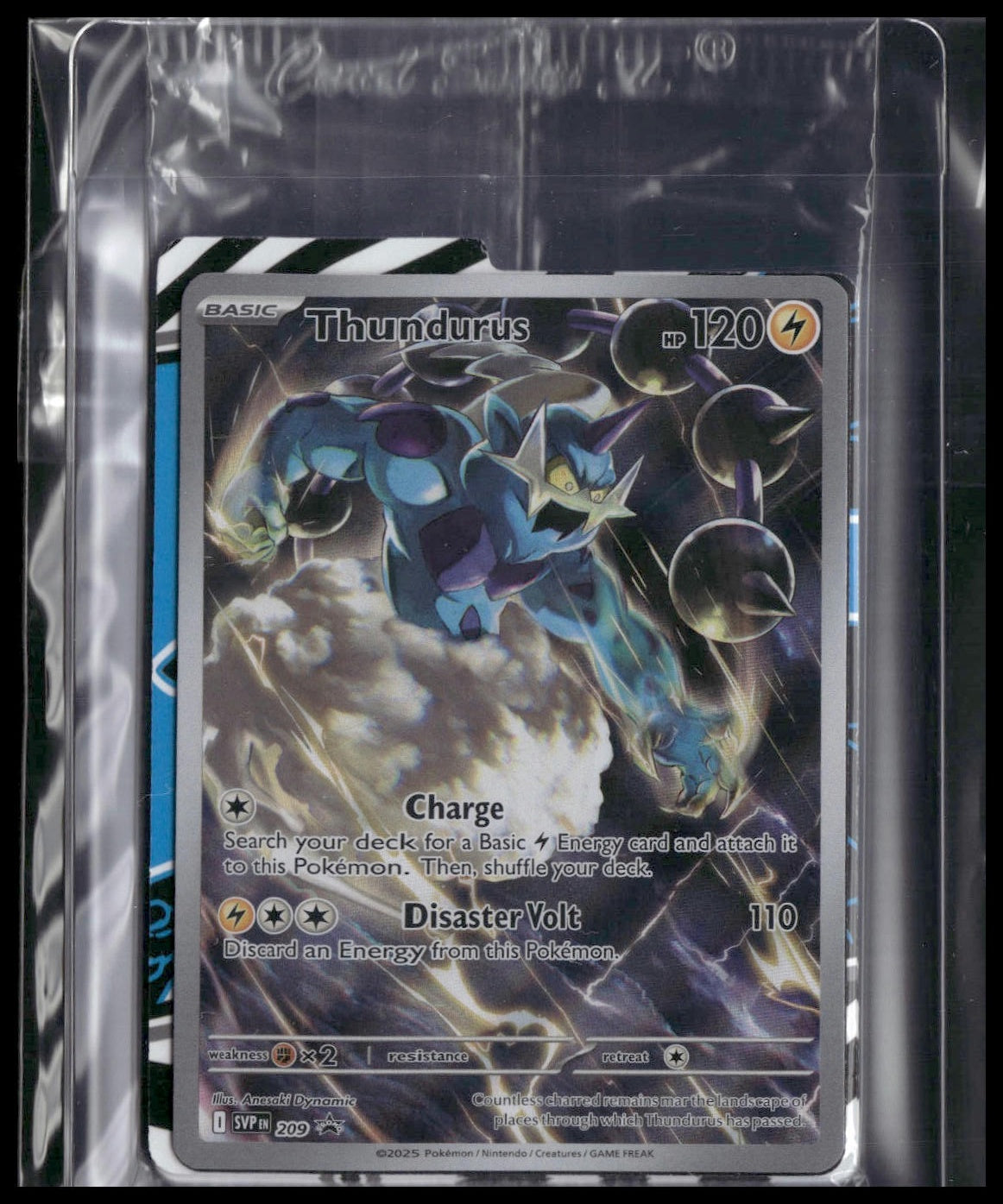 Thundurus #209 SEALED Black Bolt ETB Promo NM
