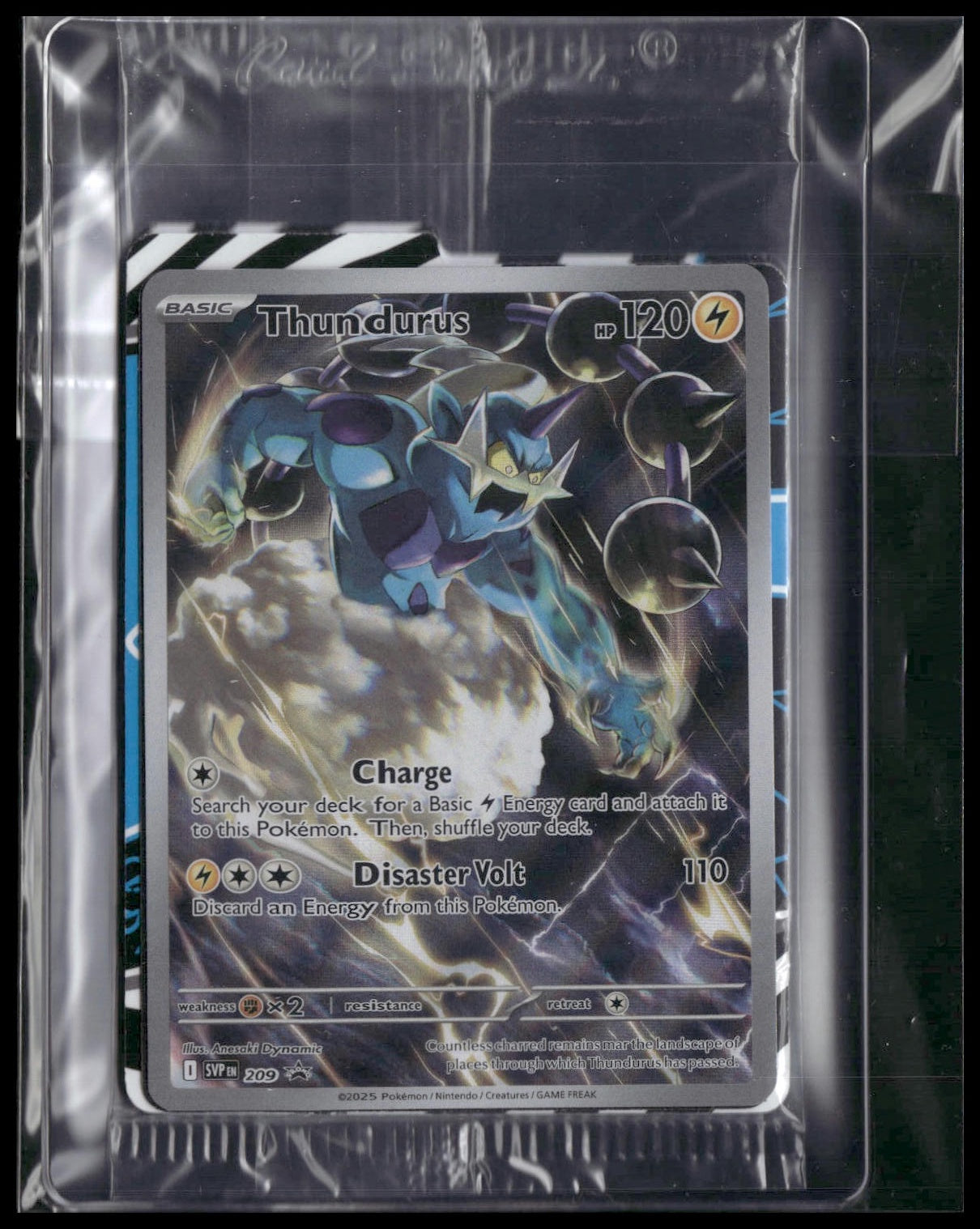 Thundurus #209 SEALED Black Bolt ETB Promo NM