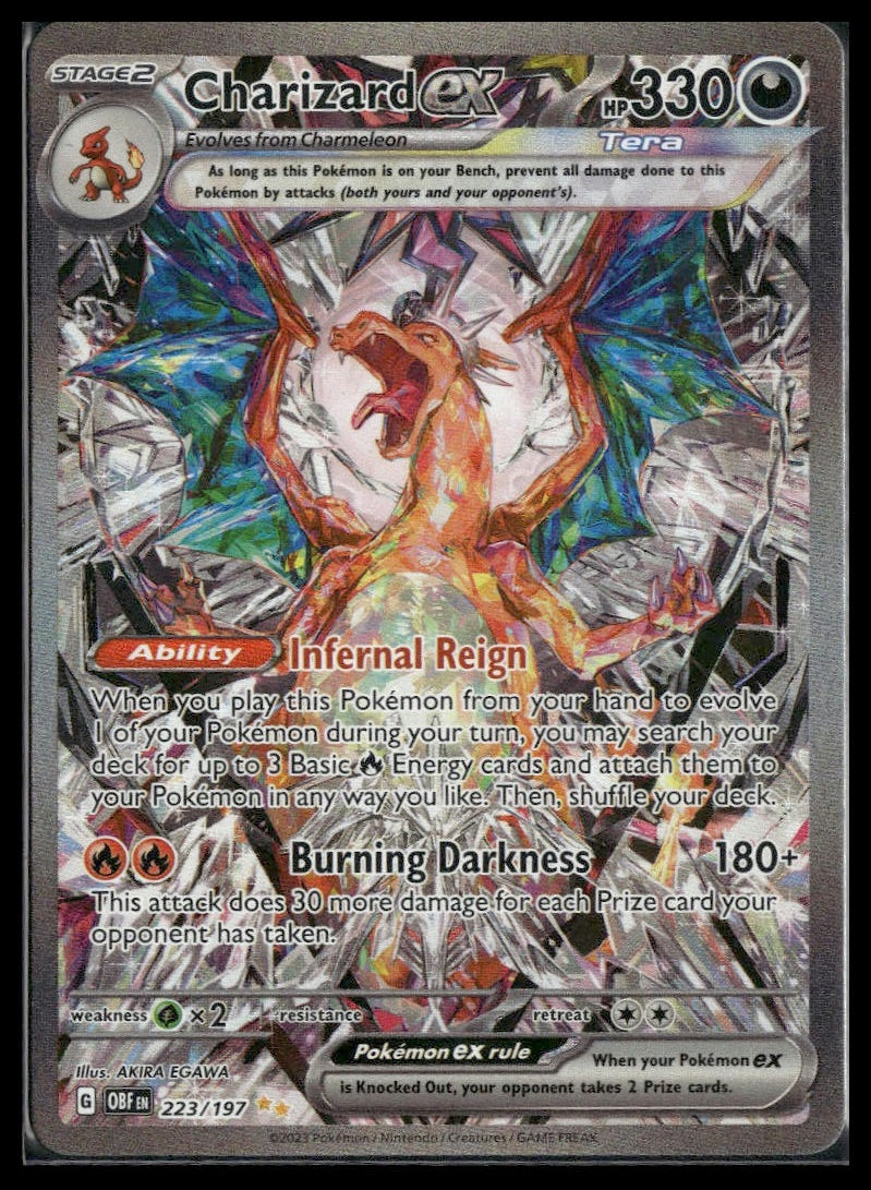 Charizard ex #223/197 Obsidian Flames NM
