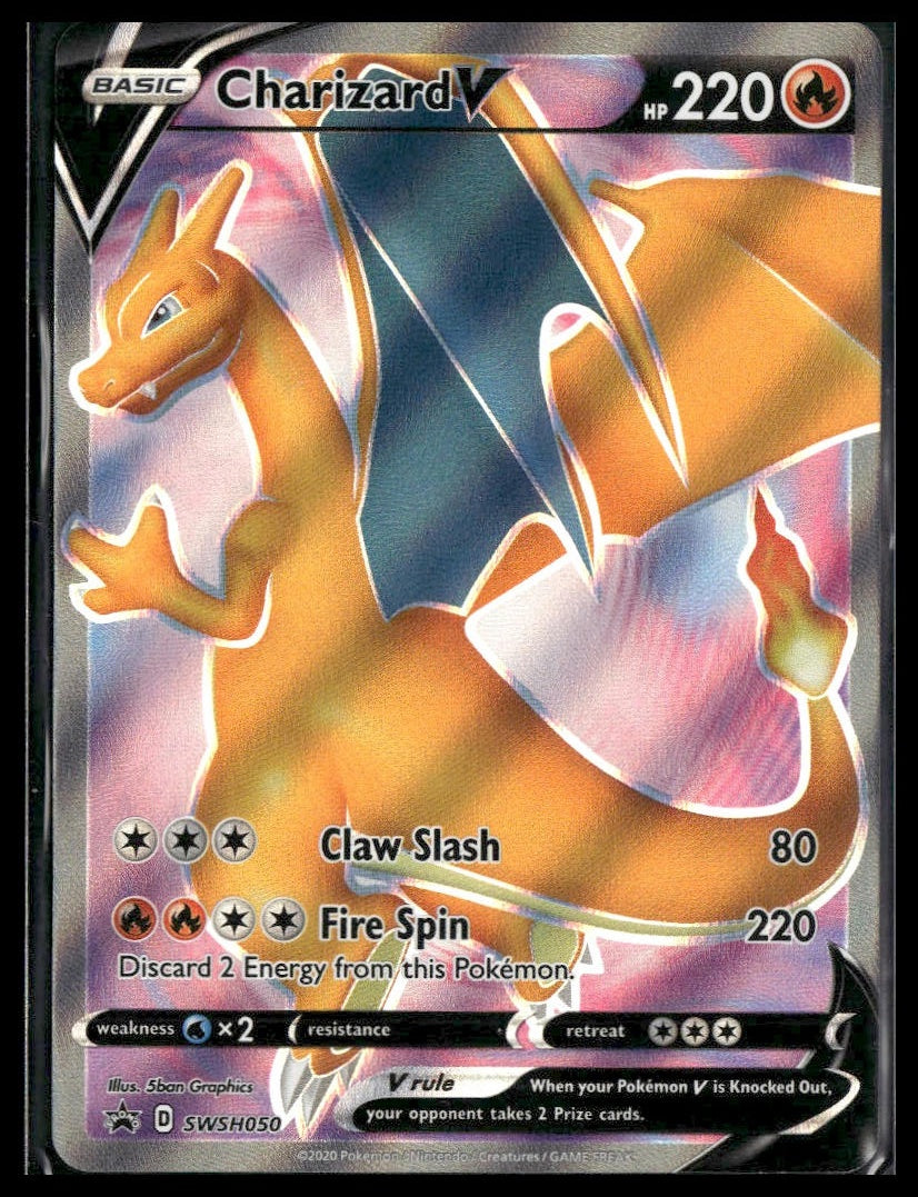 Charizard V #SWSH050 Sword & Shield Promo Cards NM