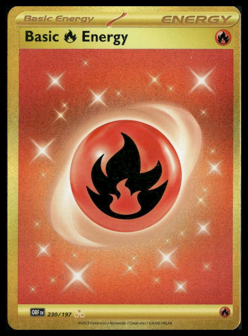 Basic Fire Energy #230/197 Obsidian Flames NM