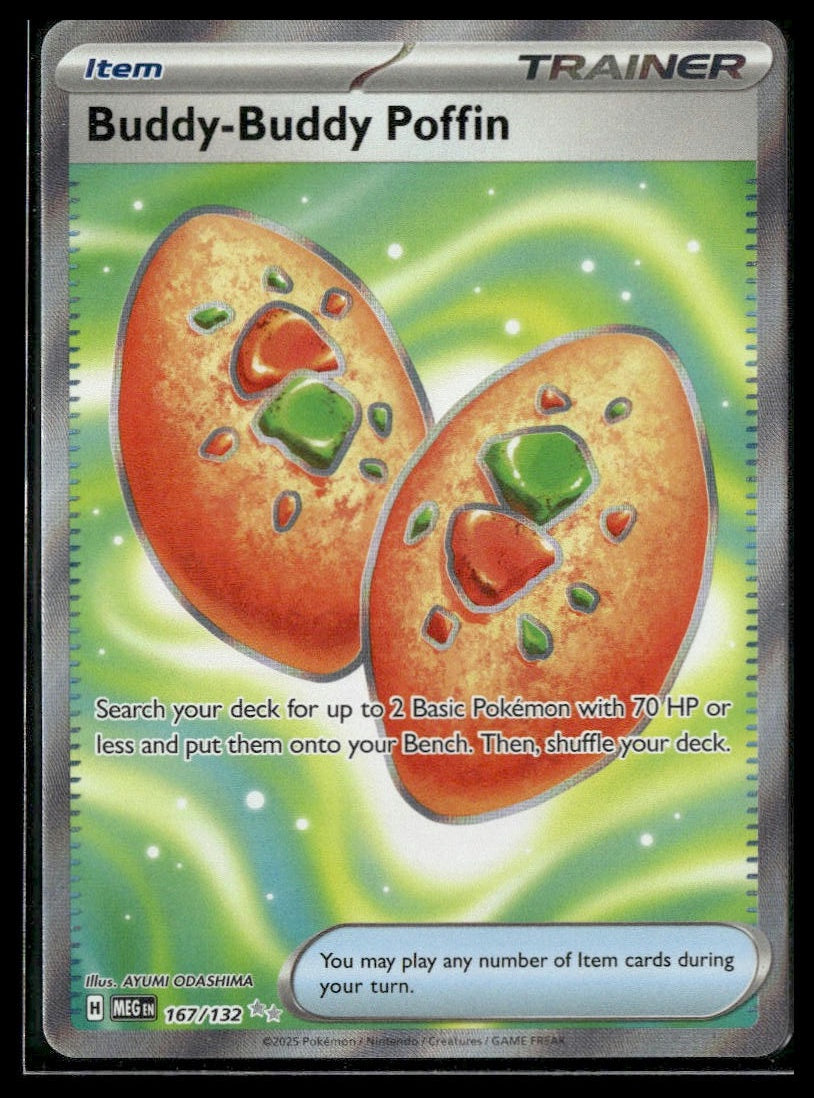 Buddy-Buddy Poffin #167/132 Mega Evolution NM