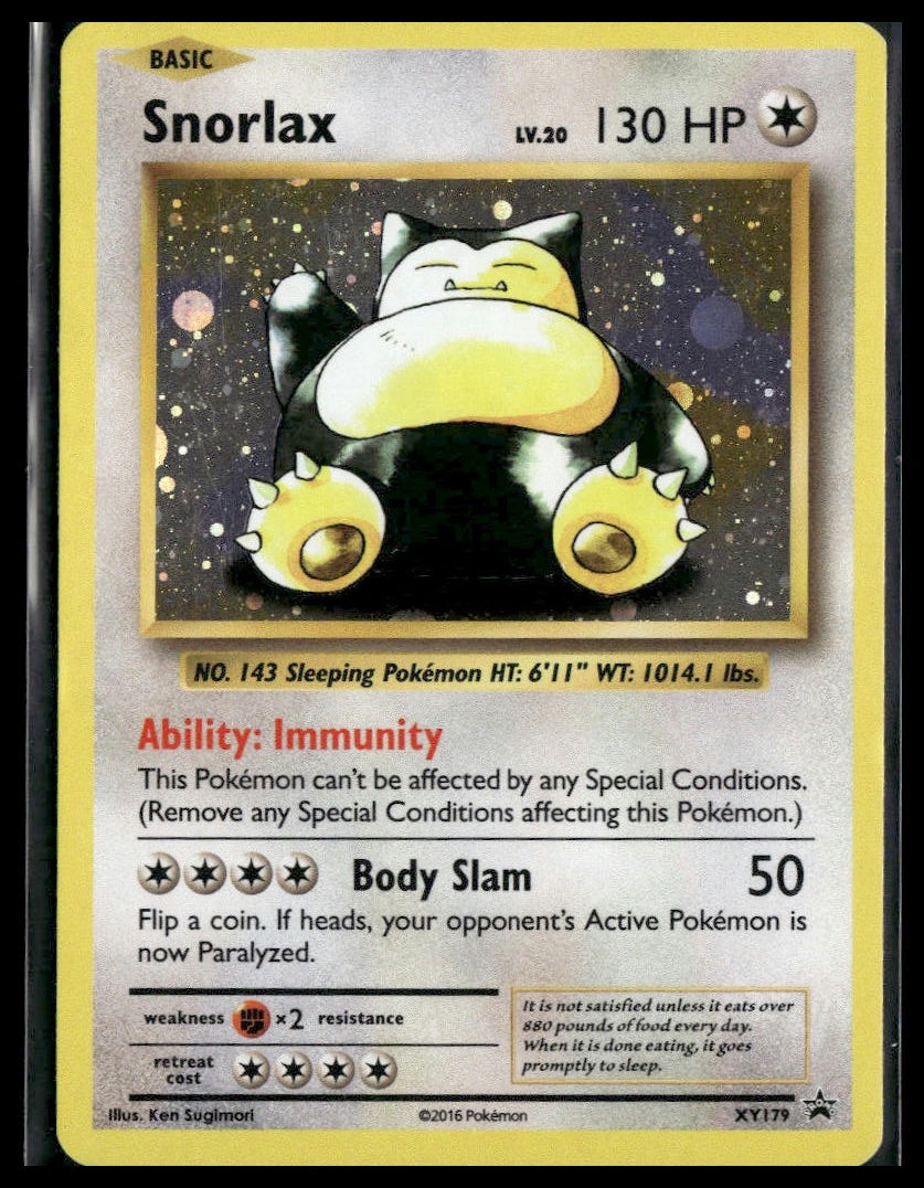 Snorlax #XY179 XY Promos LP