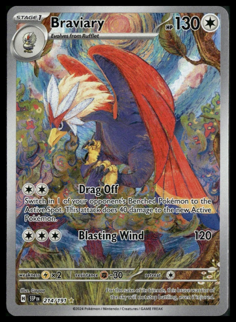 Braviary #214/191 Surging Sparks NM