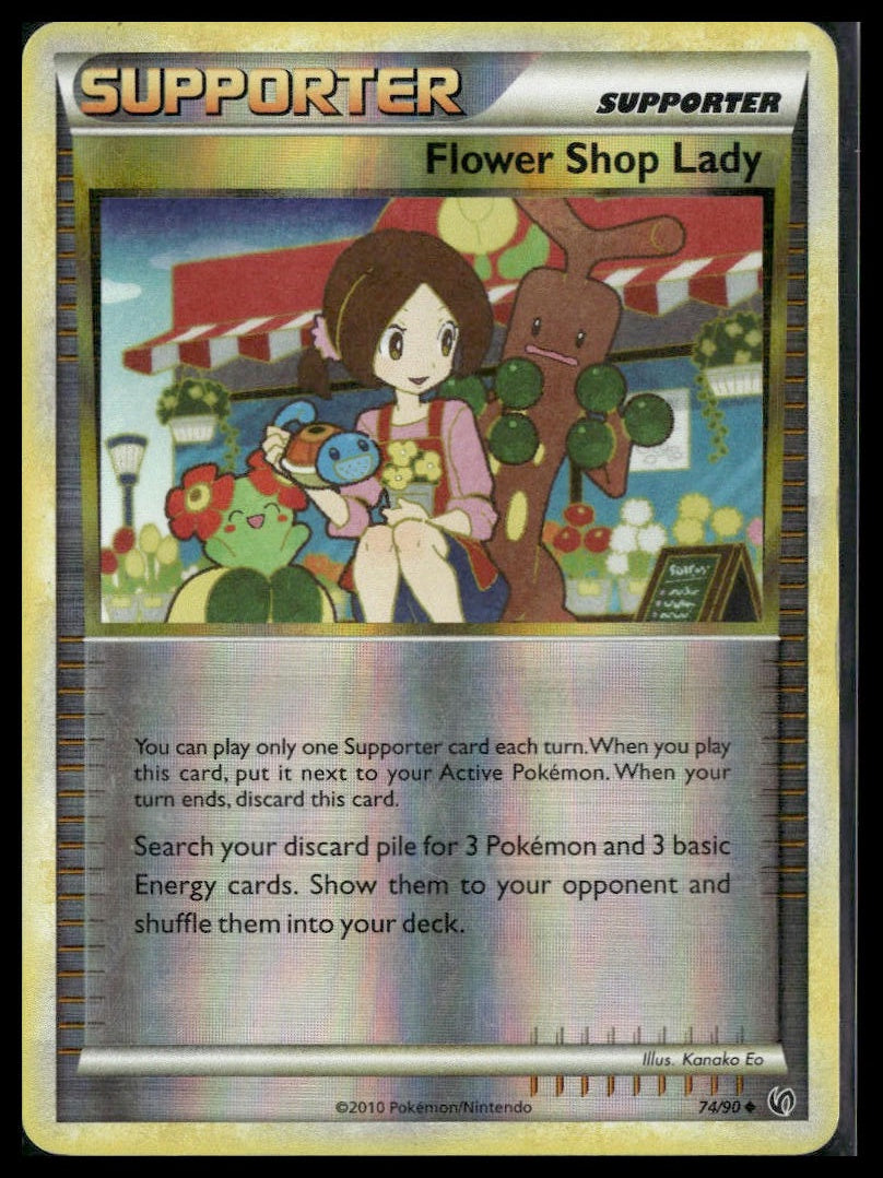 Flower Shop Lady #74/90 Reverse Holo Undaunted MP