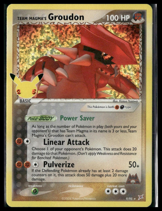 Team Magma's Groudon #9/95 Celebrations: Classic Collection VLP