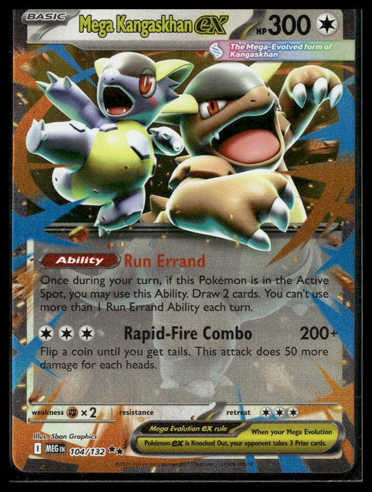 Mega Kangaskhan ex #104/132 Mega Evolution NM