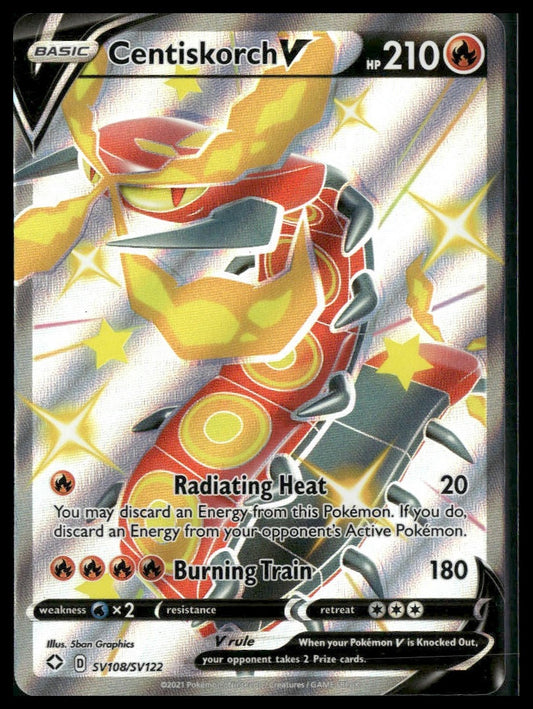 Centiskorch V #SV108/SV122 Shining Fates: Shiny Vault NM