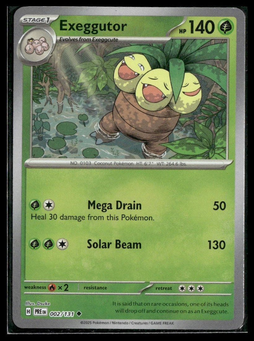 Exeggutor (Poke Ball) #002/131 Prismatic Evolutions NM