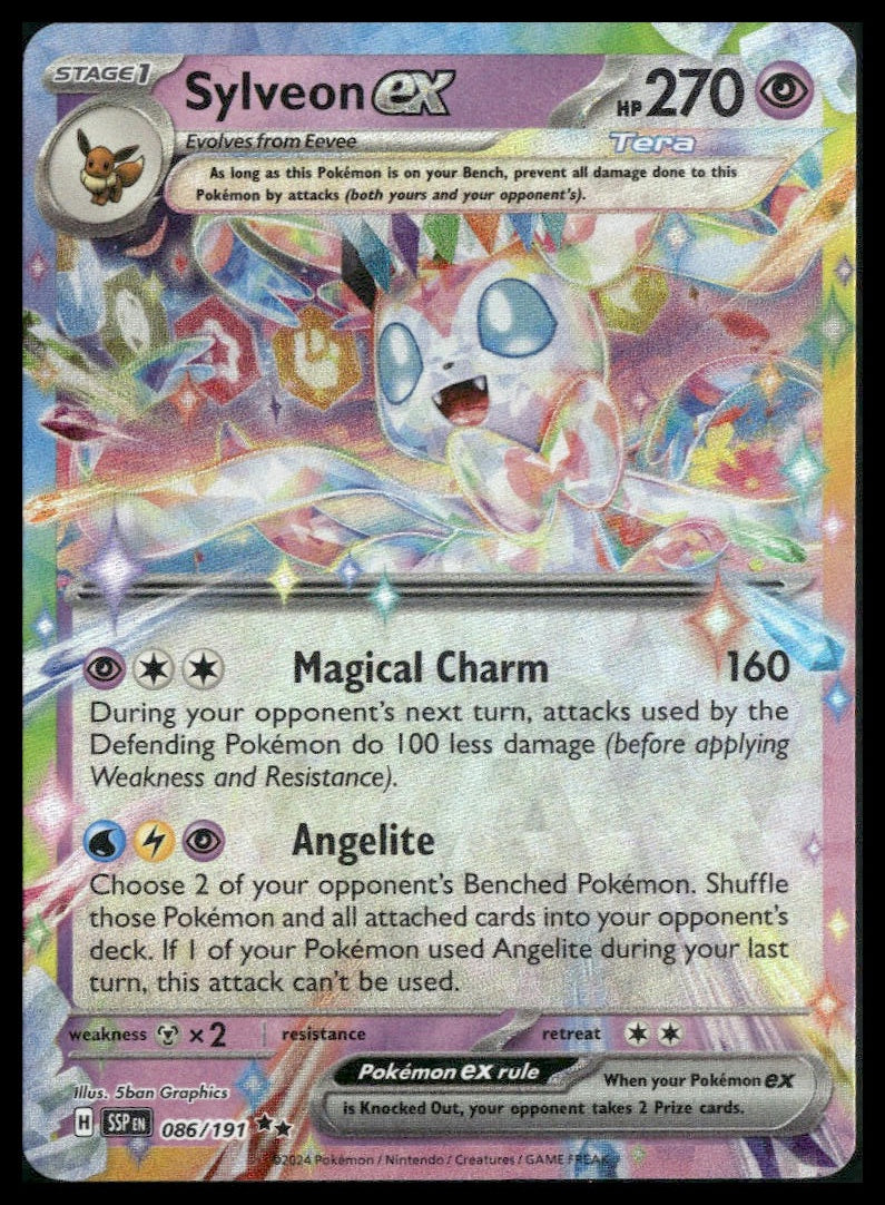 Sylveon ex #086/191 Surging Sparks NM