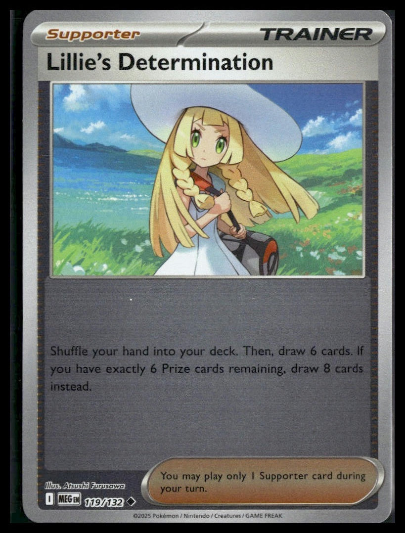 Lillie's Determination #119/132 Reverse Holo Mega Evolution NM