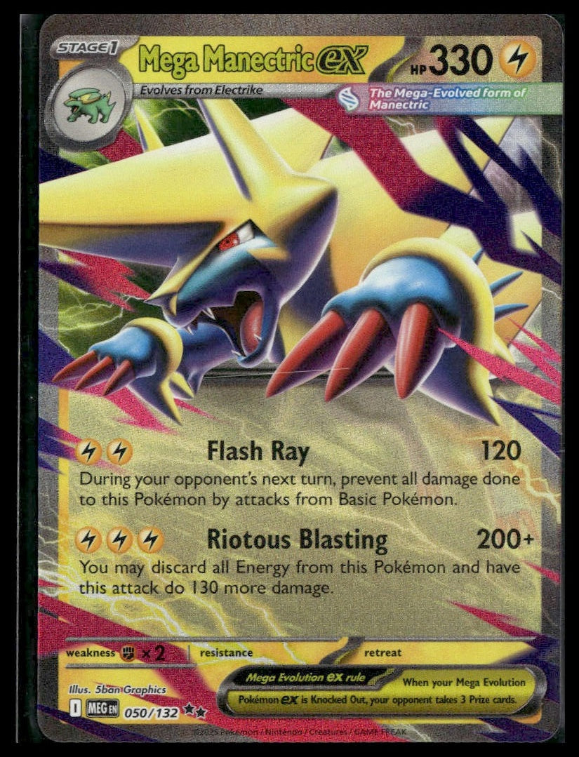 Mega Manectric ex #50/132 Mega Evolution NM