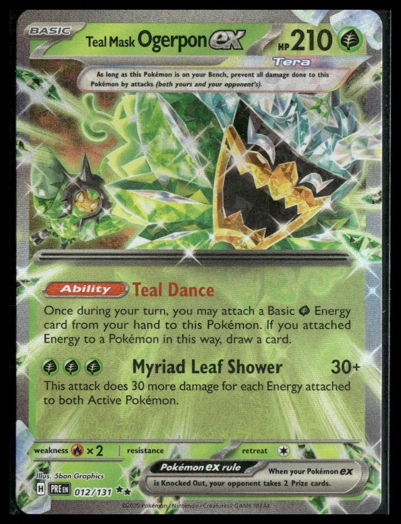 Teal Mask Ogerpon ex #012/131 Prismatic Evolutions NM