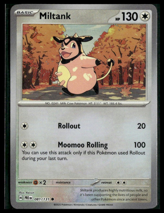 Miltank #081/131 (Master Ball) Prismatic Evolutions NM