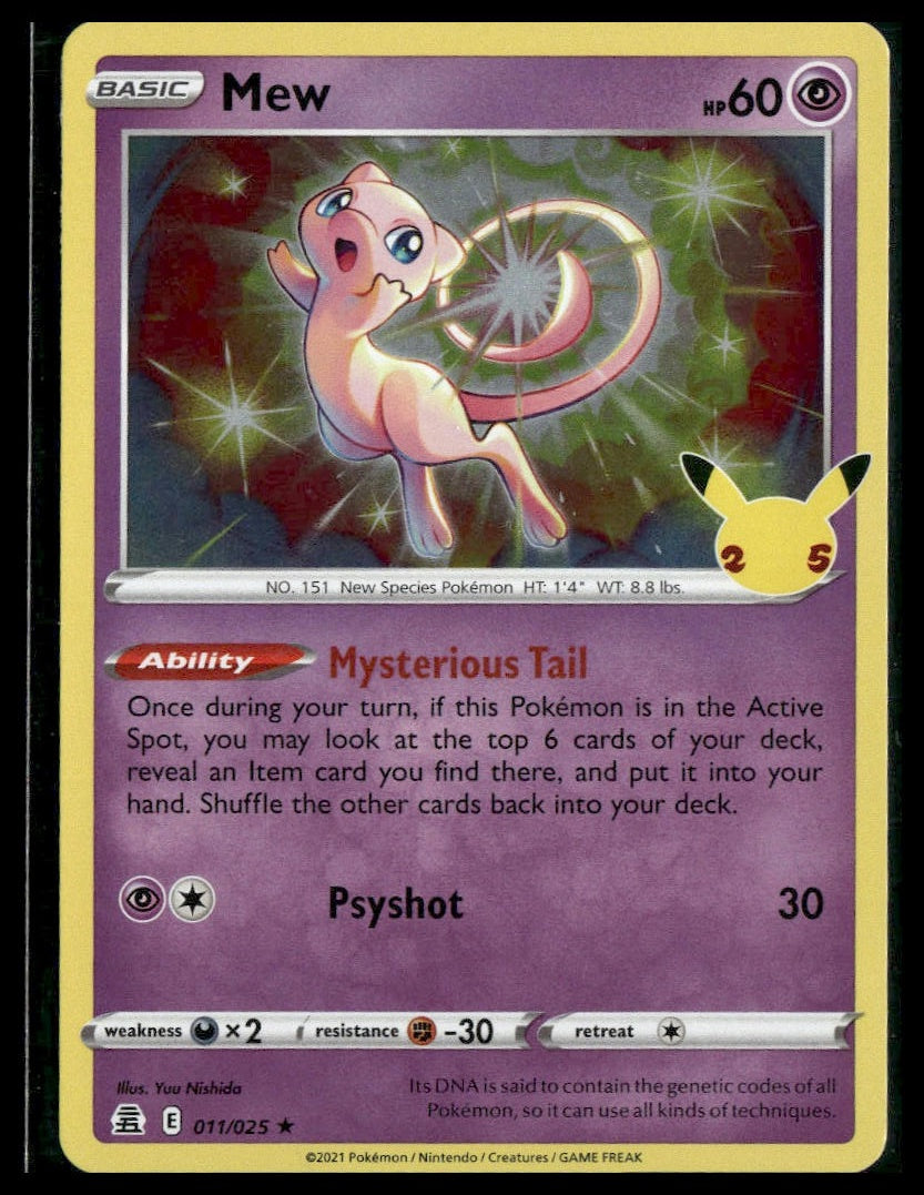 Mew #011/025 Celebrations NM