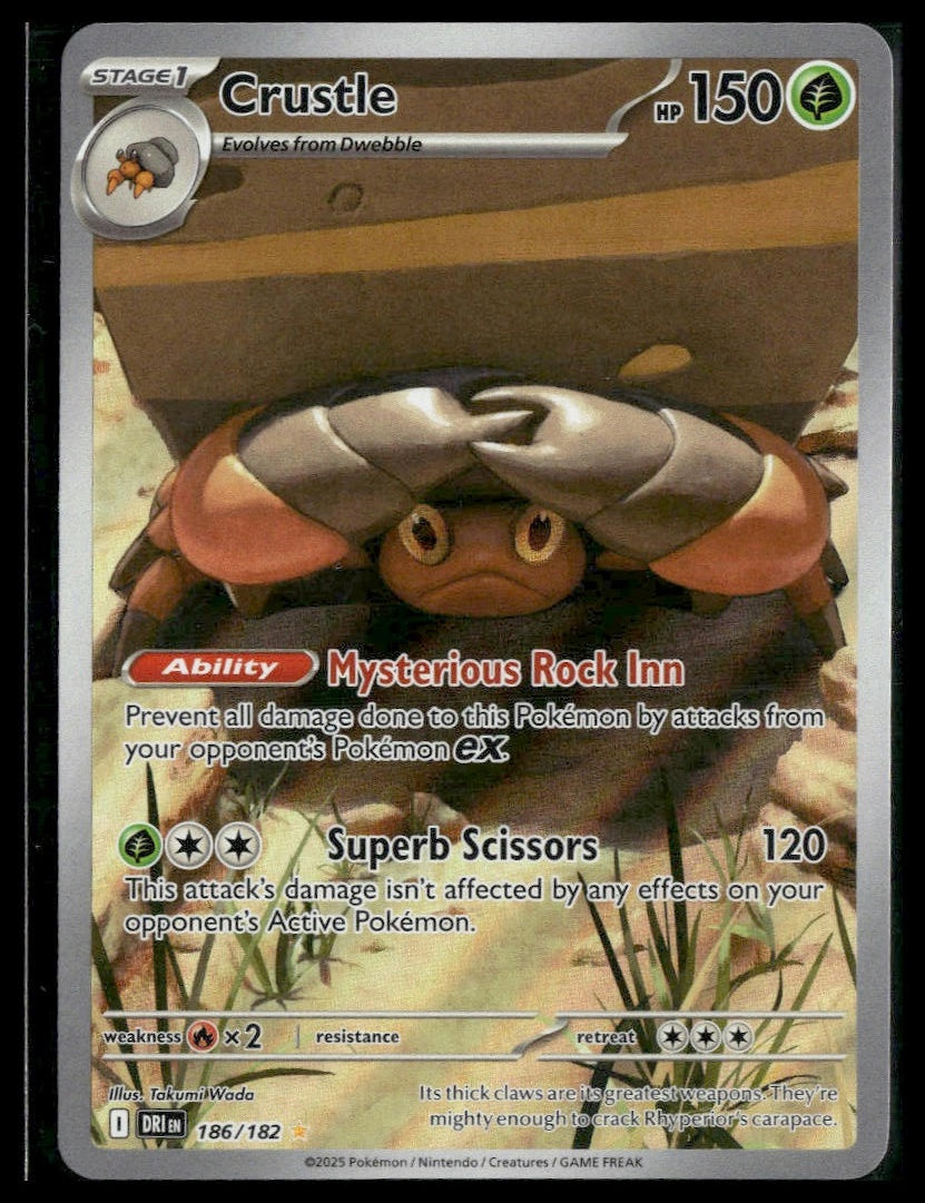 Crustle #186/182 Destined Rivals NM