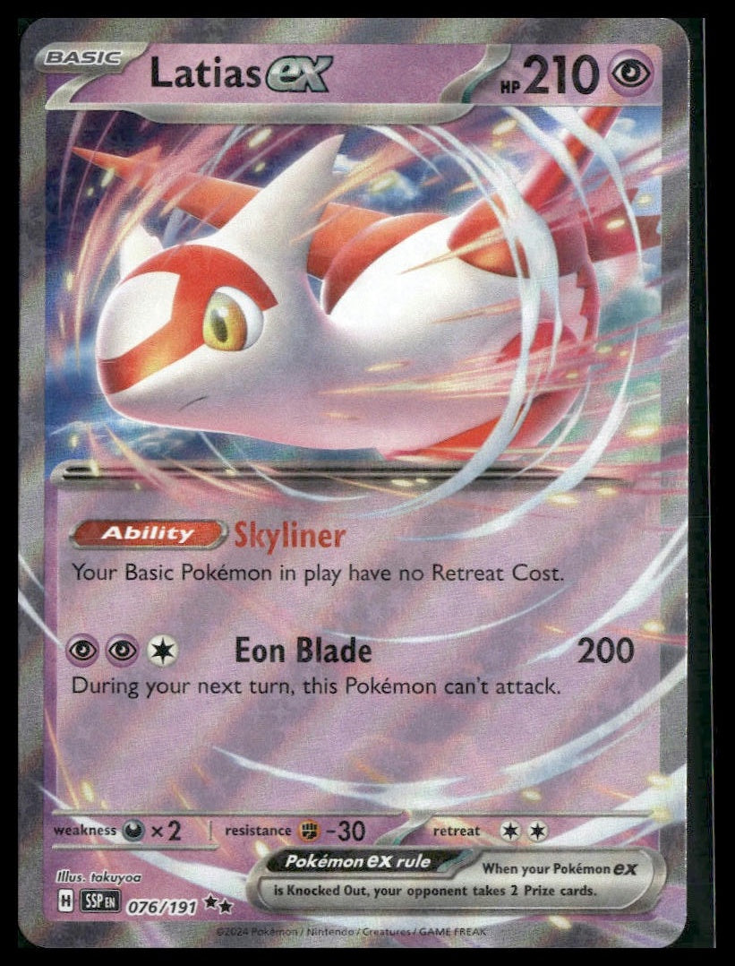 Latias ex #076/191 Surging Sparks NM