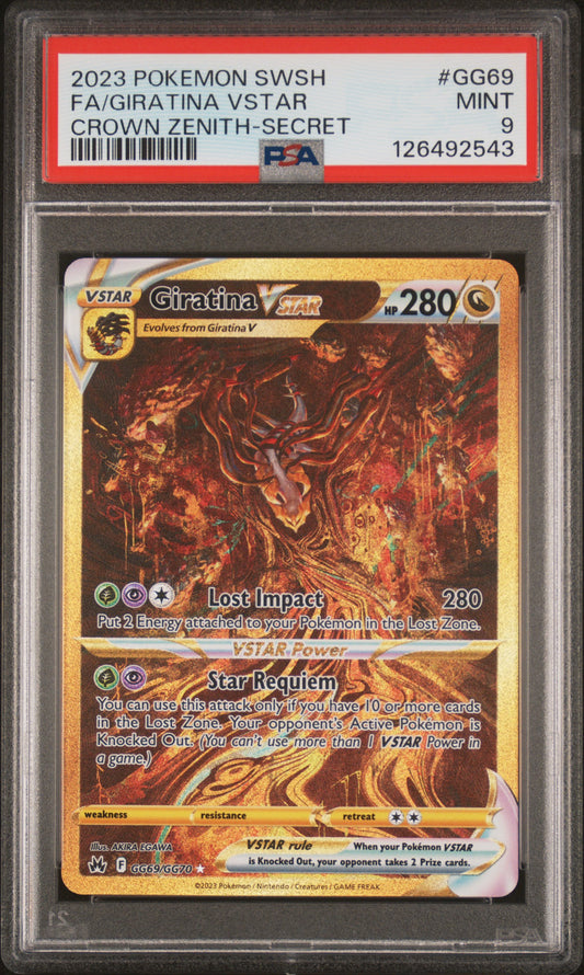PSA 9 Giratina VSTAR #GG69 Crown Zenith