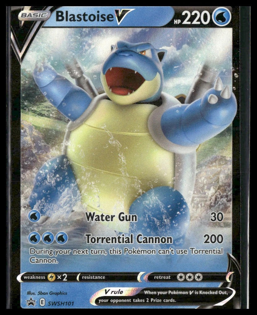 Blastoise V #SWSH101 Sword & Shield Promo Cards NM