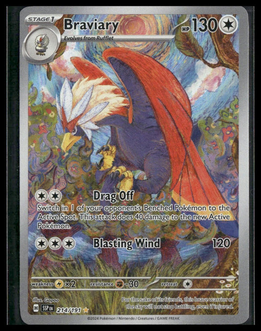 Braviary #214/191 Surging Sparks NM