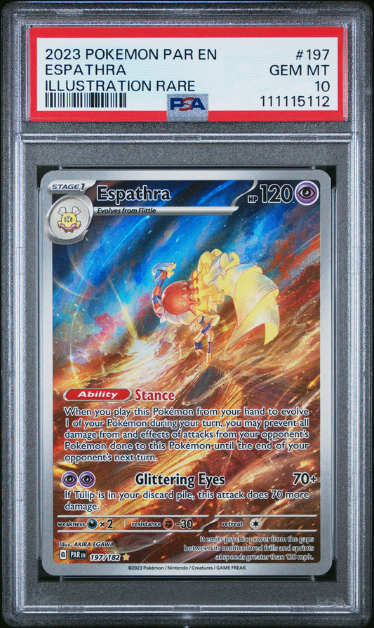 PSA 10 Espathra #197 Paradox Rift