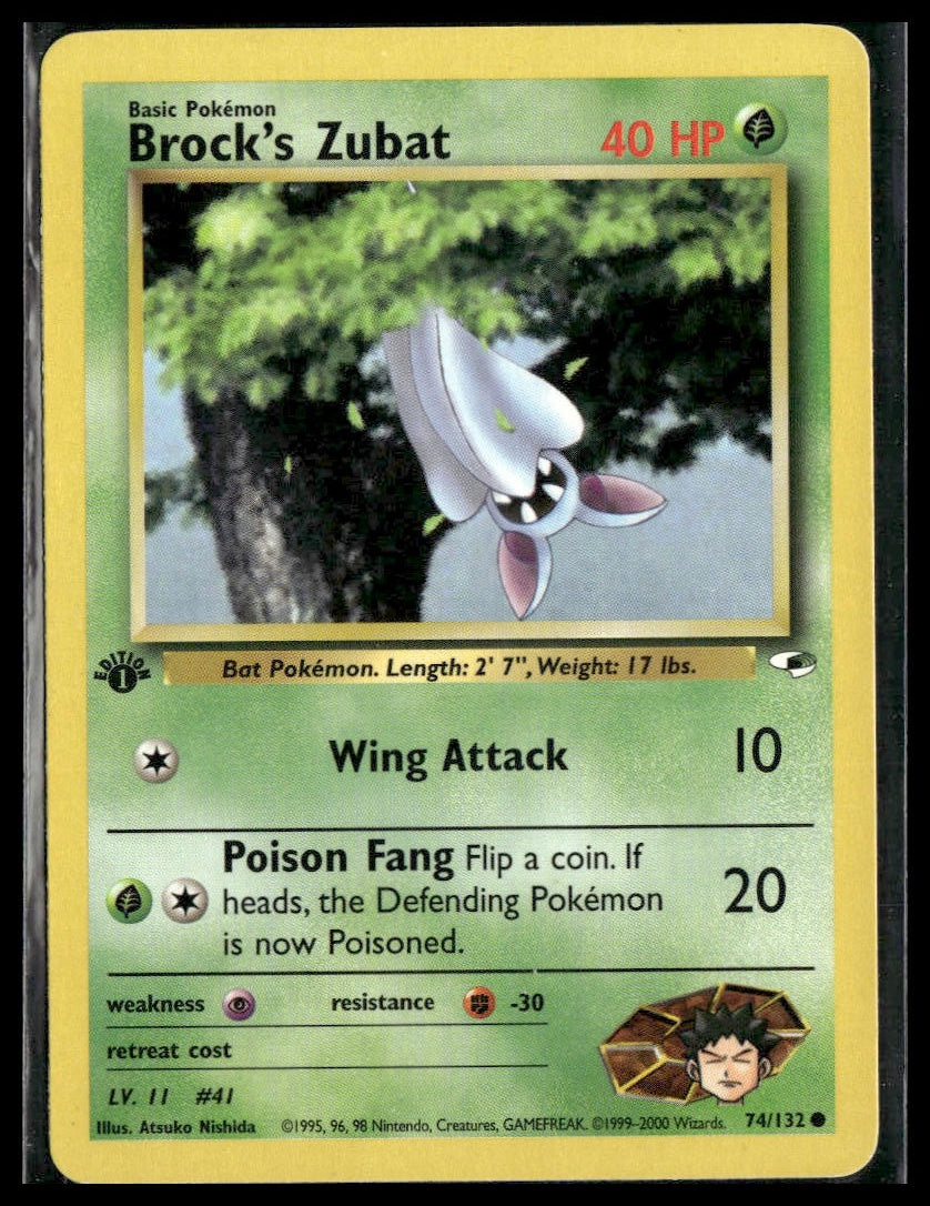 Brock's Zubat #074/132 Gym Heroes LP
