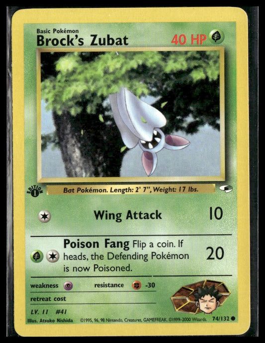 Brock's Zubat #074/132 Gym Heroes LP