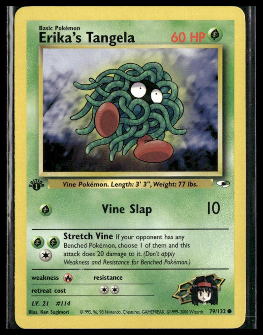 Erika's Tangela #079/132 1st Edition Gym Heroes LP