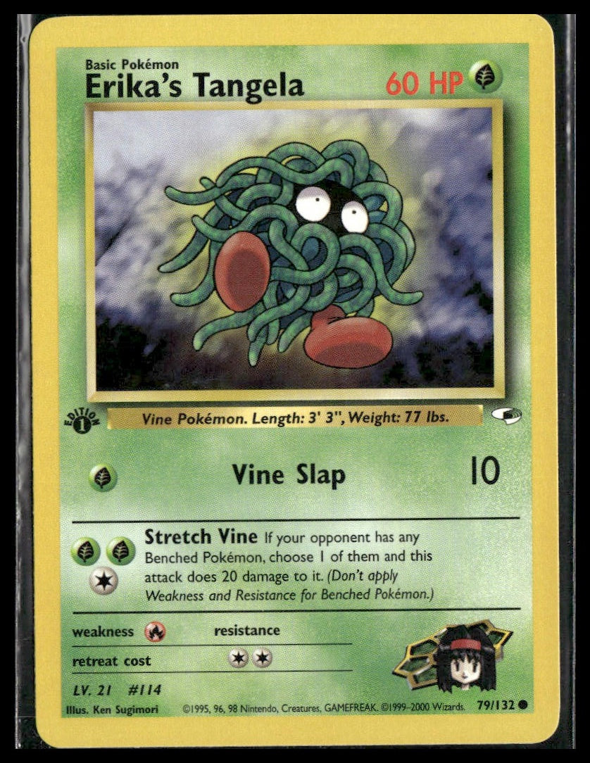 Erika's Tangela #079/132 1st Edition Gym Heroes VLP