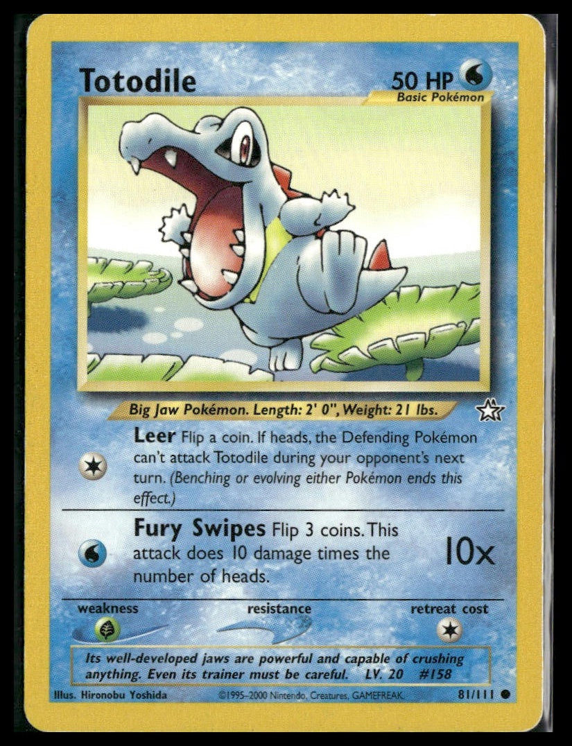 Totodile #081/111 Neo Genesis MP