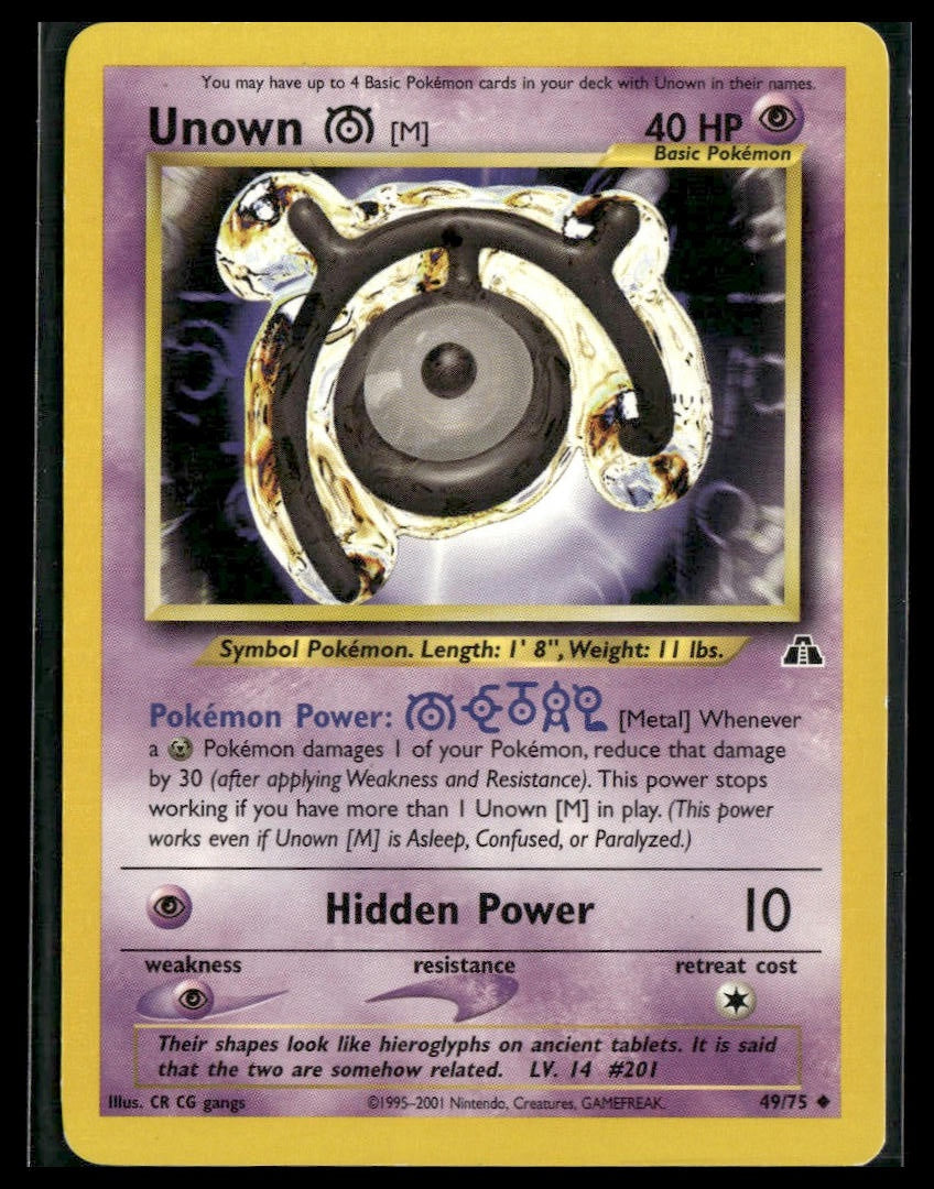 Unown [M] #49/75 Neo Discovery LP