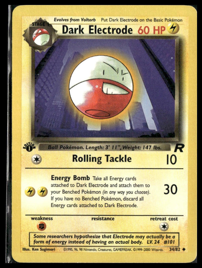 Dark Electrode #34/82 1st Edition Team Rocket LP