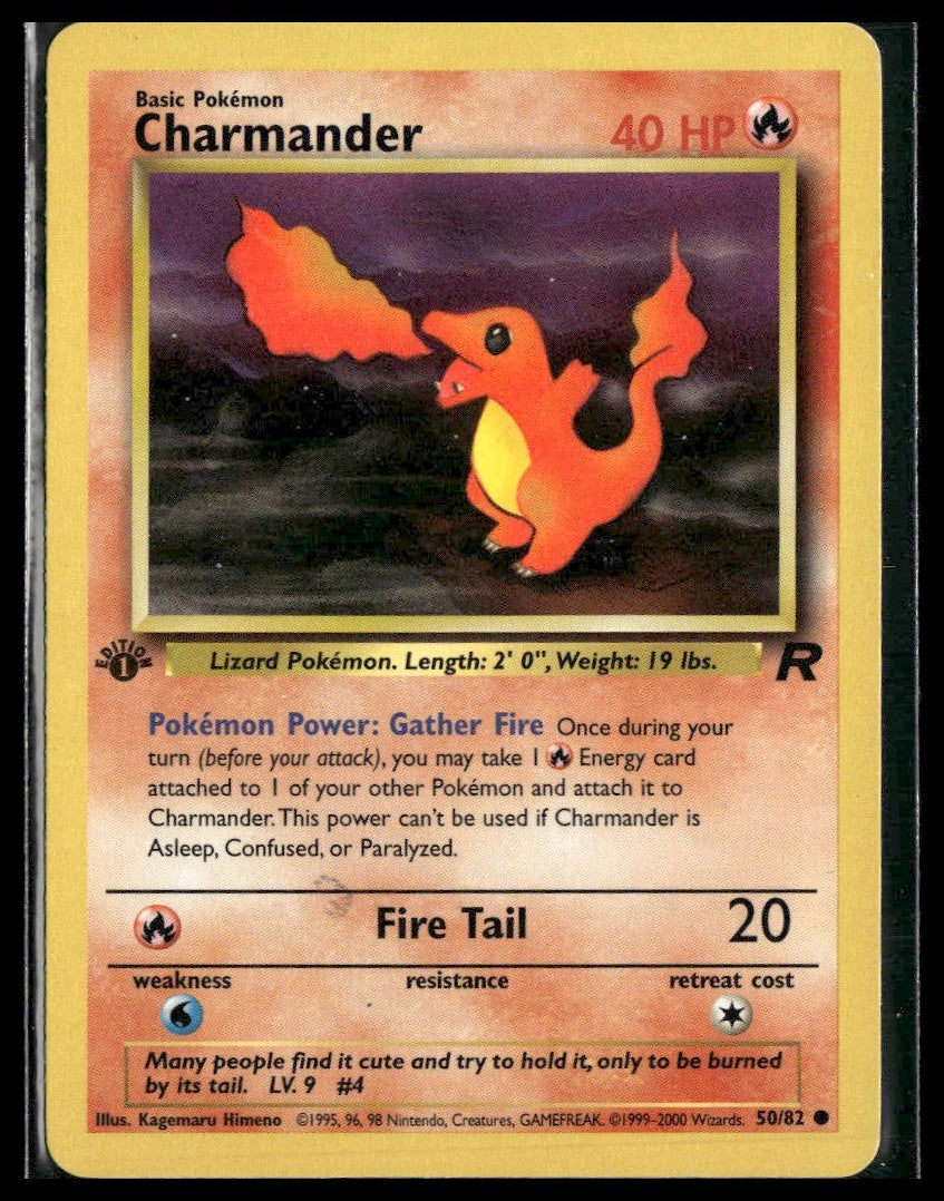 Charmander #50/82 1st Edition Team Rocket VLP
