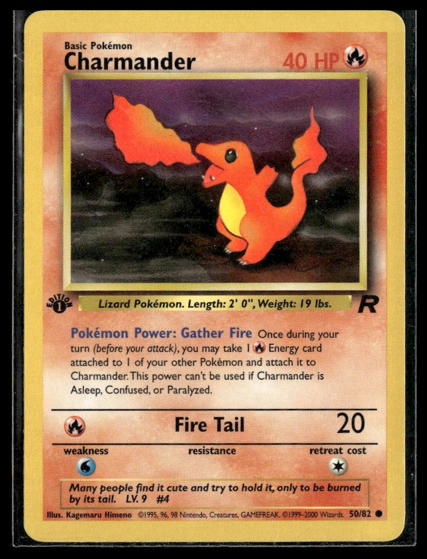 Charmander #50/82 1st Edition Team Rocket VLP
