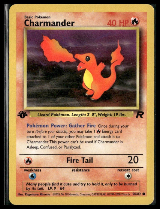Charmander #50/82 1st Edition Team Rocket VLP