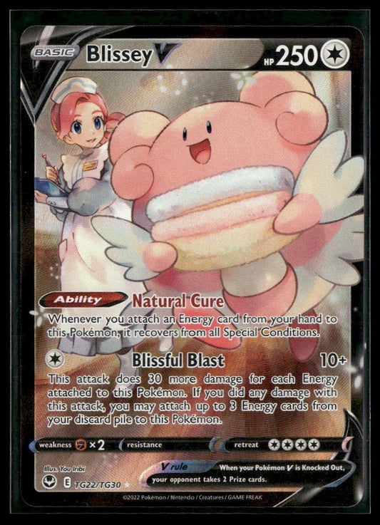 Blissey V #TG22/TG30 Silver Tempest Trainer Gallery NM