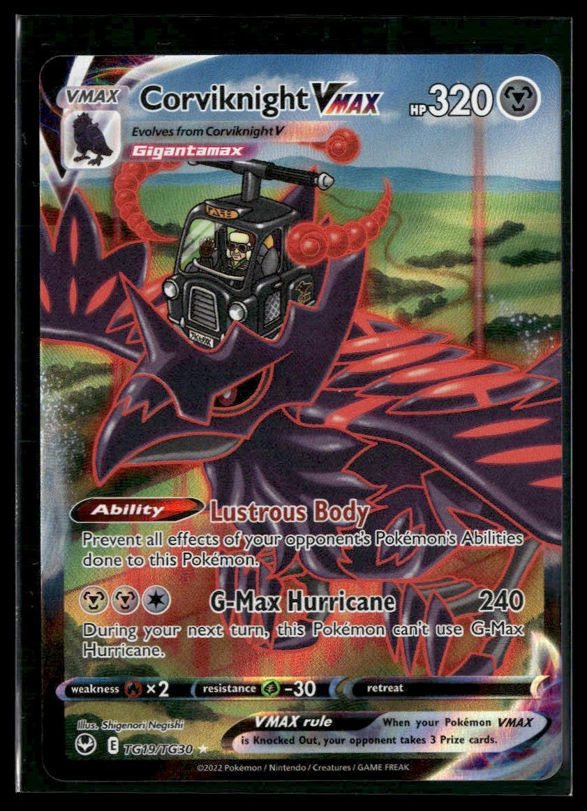 Corviknight VMAX #TG19/TG30 Silver Tempest Trainer Gallery NM