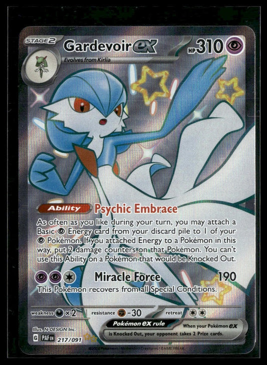 Gardevoir ex #217/091 Paldean Fates NM