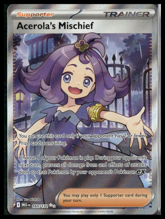 Acerola's Mischief #165/132 Mega Evolution NM