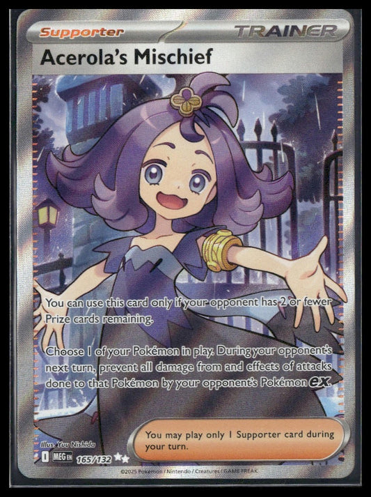 Acerola's Mischief #165/132 Mega Evolution NM
