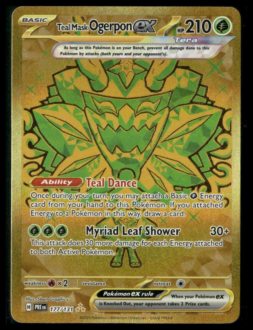 Teal Mask Ogerpon ex #177/131 Prismatic Evolutions VLP