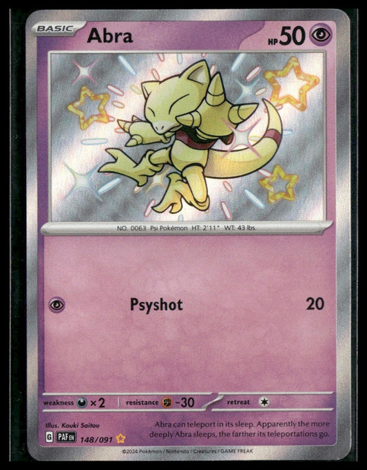 Abra #148/091 Paldean Fates NM