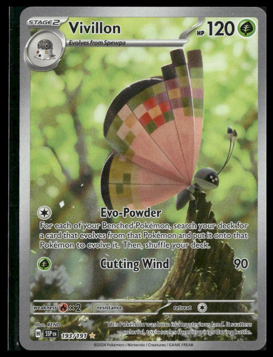 Vivillon #193/191 Surging Sparks NM