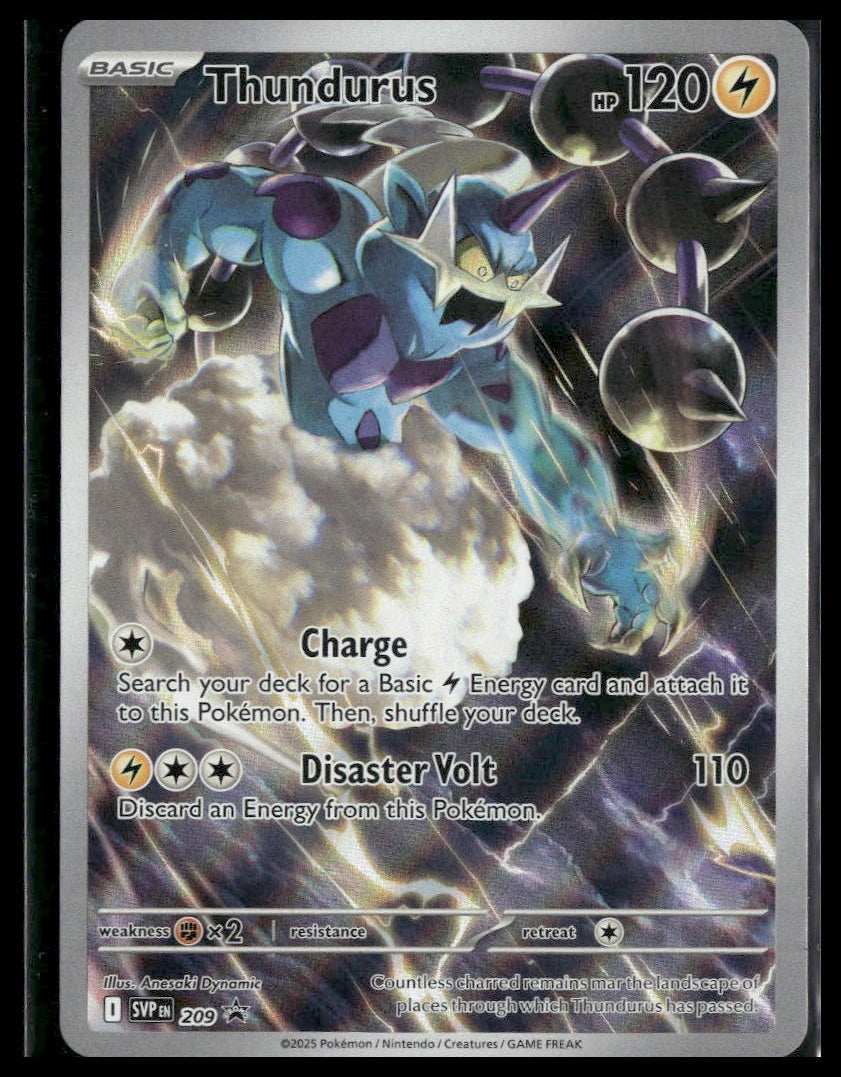 Thundurus #209 Black Bolt ETB Promo NM