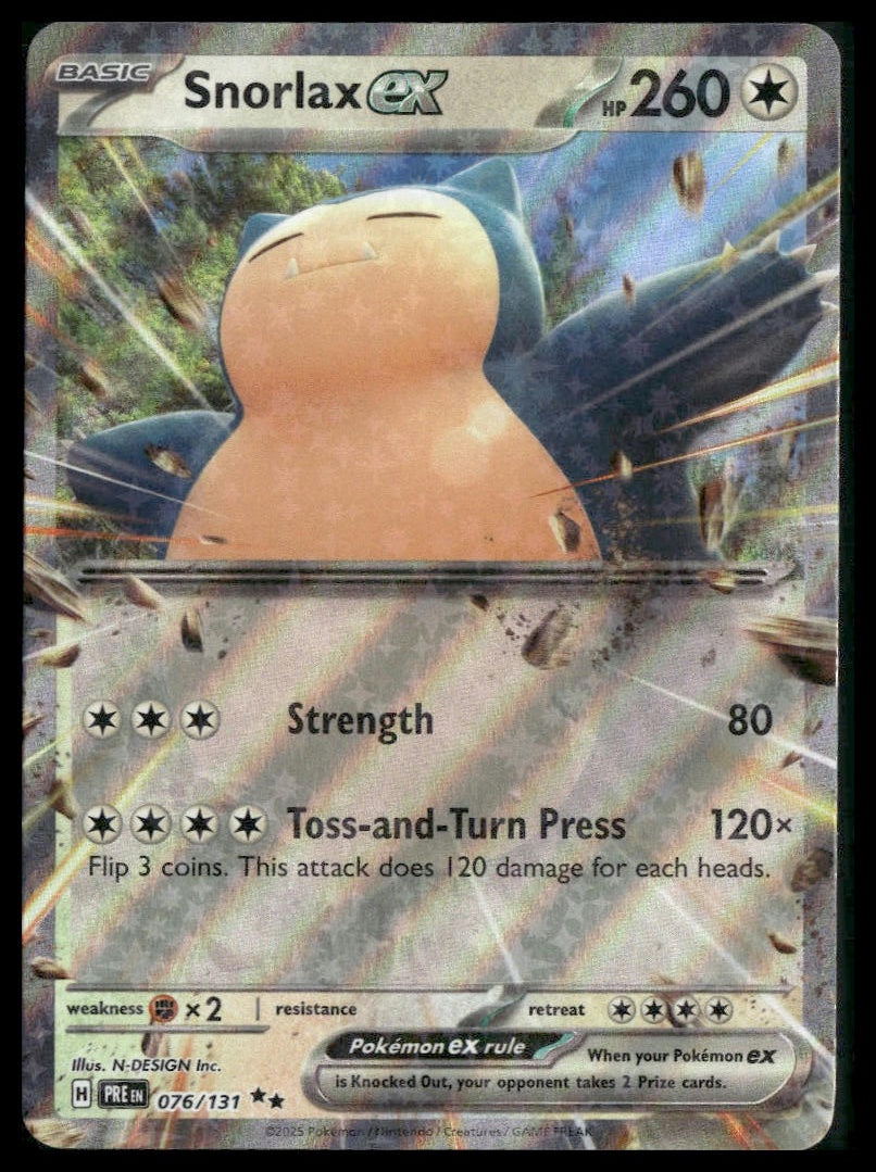 Snorlax ex #076/131 Prismatic Evolutions NM
